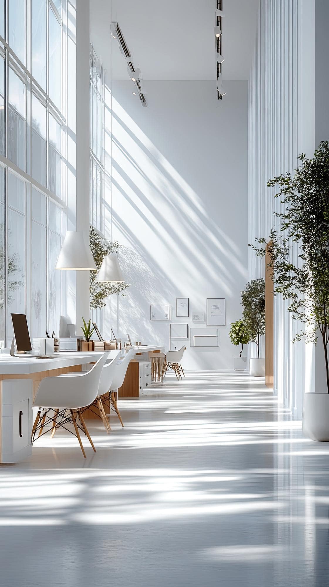 Jasne i nowoczesne biuro rachunkowe SimpleTax w Łodzi z dużymi oknami i minimalistycznym wystrojem