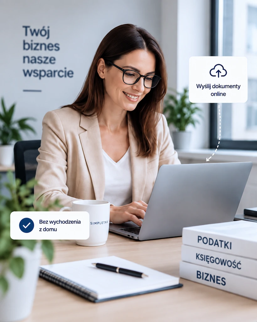 Księgowość online dla firm - elektroniczne przekazywanie dokumentów do Simpletax